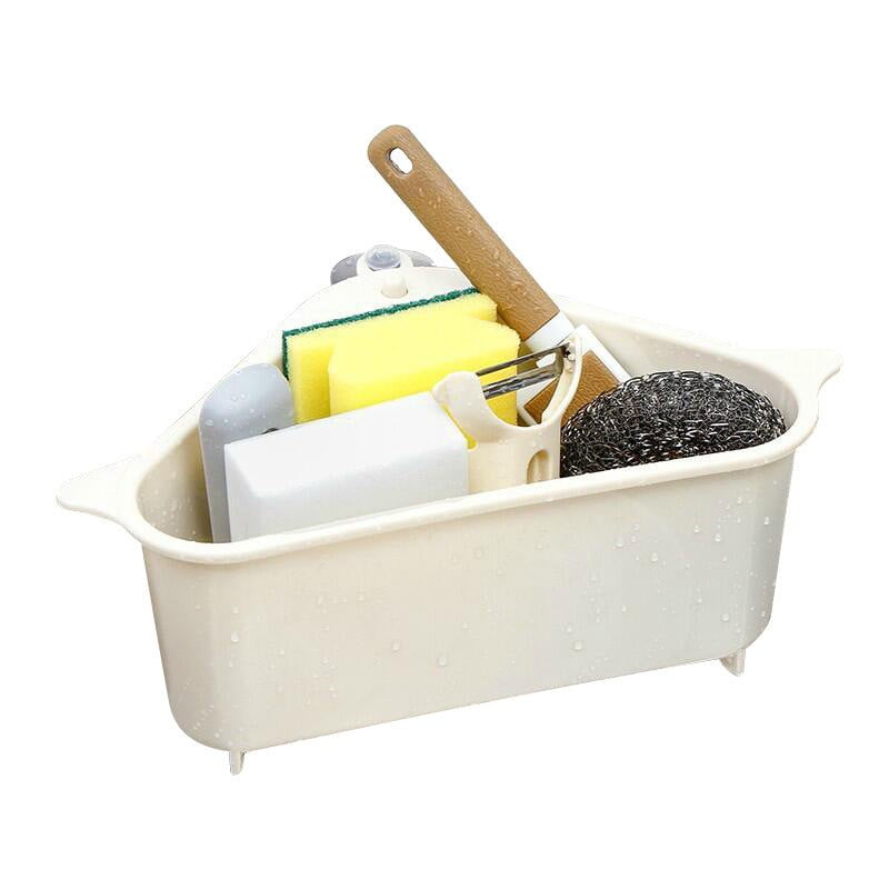STORAZONE Kitchen Kitchen Sink Multi-function Triangle Storage Rack Multi-purpose Dishwashing Sponge Drain Rack Storage Rack
