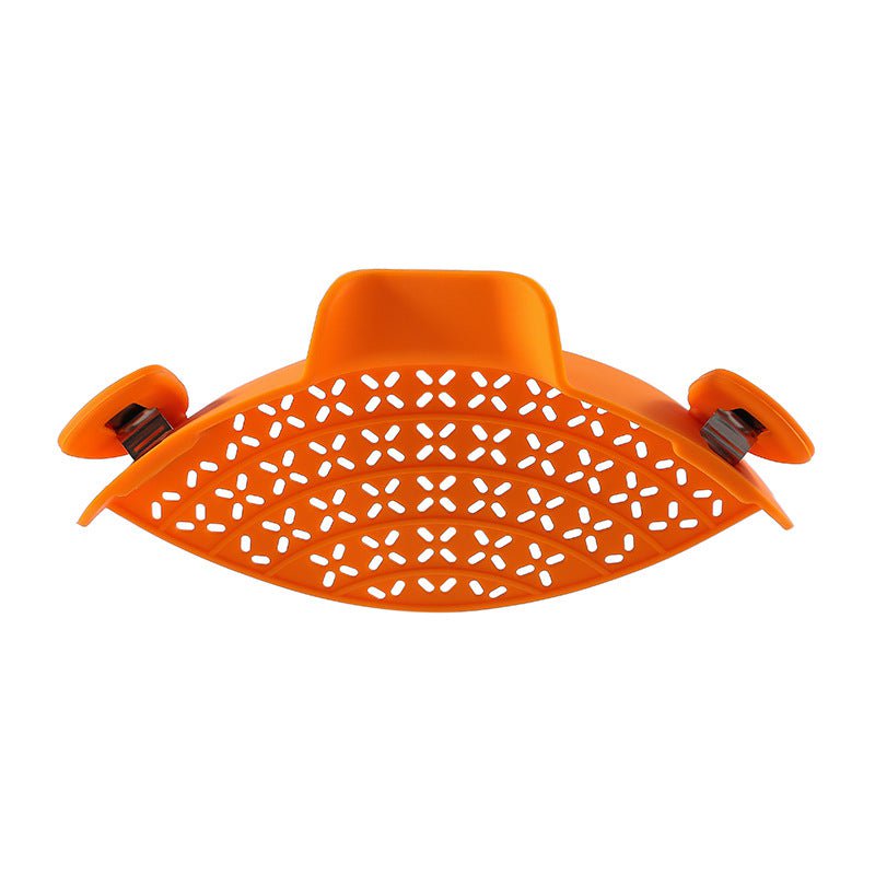 STORAZONE Kitchen Orange Kitchen Gadgets Silicone Pot Side Drain Stopper