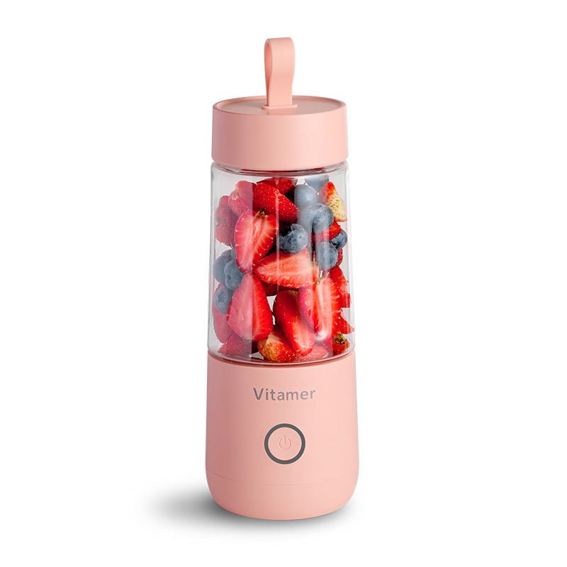 STORAZONE Kitchen Pink 350ml Portable Blender Juicer Electric USB Rechargeable Mixer Smoothie Slushy Cup Fresh Juice Blender Bottle USB Charging Kitchen Gadgets