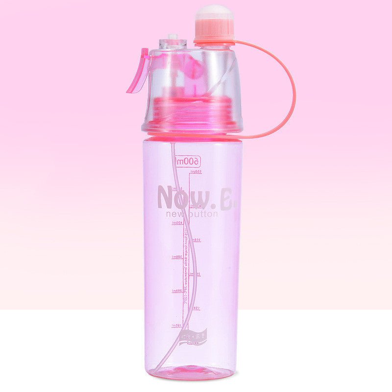 STORAZONE Kitchen Pink / 400ml Portable Outdoor Sports Mist Spray Cup