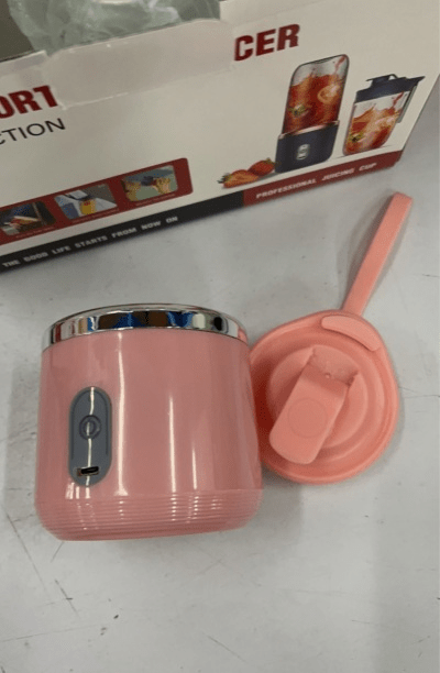 STORAZONE Kitchen Pink / Six Knives and Double Cups 6blade Portable Blender Mini Juicer Cup Extractor Smoothie USB Charging Fruit Squeezer Blender Food Mixer Ice Crusher Portable Juicer Machine