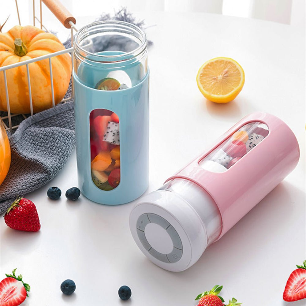 STORAZONE Kitchen Portable Blender Electric Fruit Juicer USB Rechargeable Smoothie Blender Mini Fruit Juice Maker Handheld Kitchen Mixer Vegetable Blenders