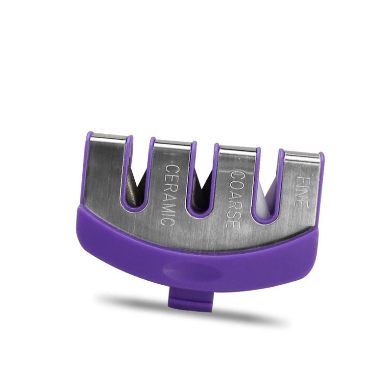 STORAZONE Kitchen Purple Sharpening Kitchen Tool Diamond Tungsten Steel Sharpening Stone