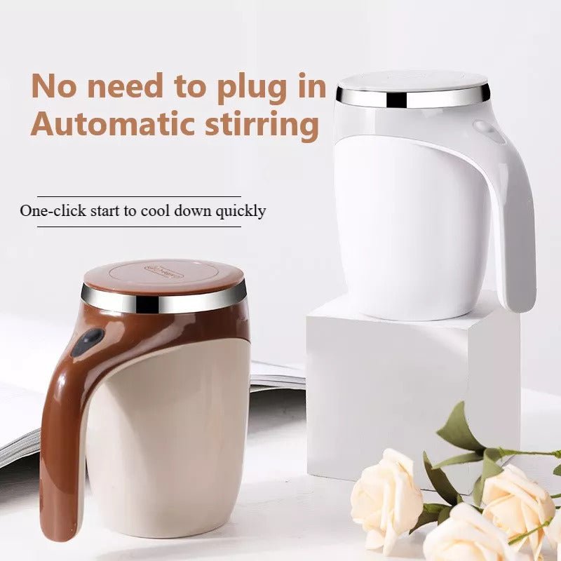 STORAZONE Kitchen Rechargeable Model Automatic Stirring Cup Coffee Cup High Value Electric Stirring Cup Lazy Milkshake Rotating Magnetic Water Cup