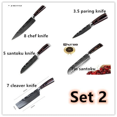 STORAZONE Kitchen Set 2 Carpenter's Special Set 6-piece Set 8-piece Set Knife Chef Knife Kitchen Knife Cooking