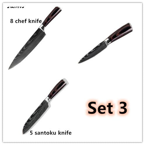 STORAZONE Kitchen Set 3 Carpenter's Special Set 6-piece Set 8-piece Set Knife Chef Knife Kitchen Knife Cooking
