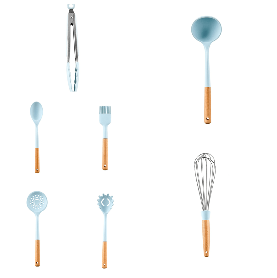 STORAZONE Kitchen Set Home Kitchen Silicone Non-Stick Cookware Set