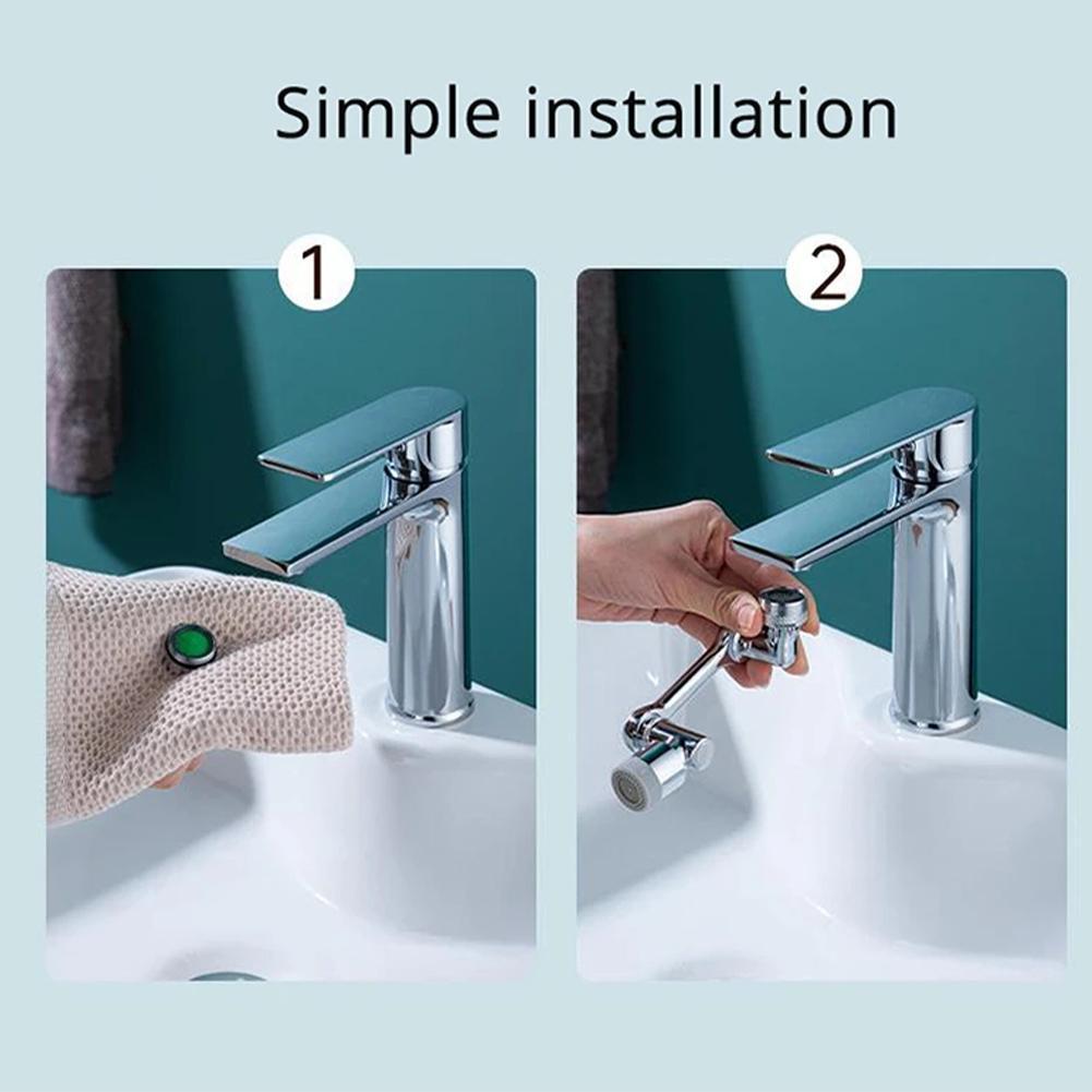 STORAZONE Kitchen Universal 1080 Swivel Faucet Aerator Multifunction Faucet Extender Universal Swivel Splash Resistant Shower