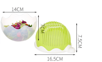 STORAZONE Kitchen Yellow small Creative Salad Cutter Fruit and Vegetable Cutter