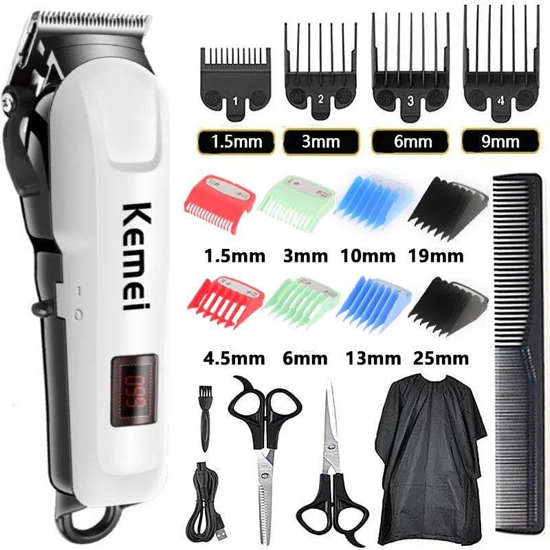 Storazone KM-809A -C Electric Hair Clipper Hair Cut Maching Wireless Trimmer men Professional Clipper Machine Rechargeable Hair Cut Barber 809A