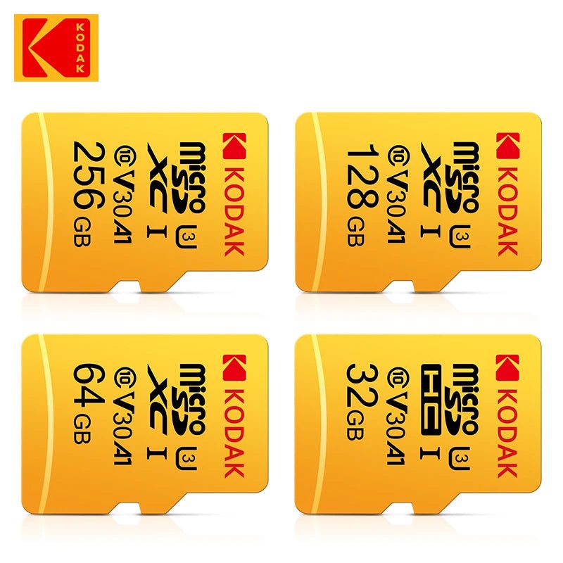 Storazone KODAK Micro SD 128GB 256GB Flash Memory Card 32GB 64GB U1 TF Card 4K Class 10 tarjeta MicroSD Card U3 UHS-I Card free shiping