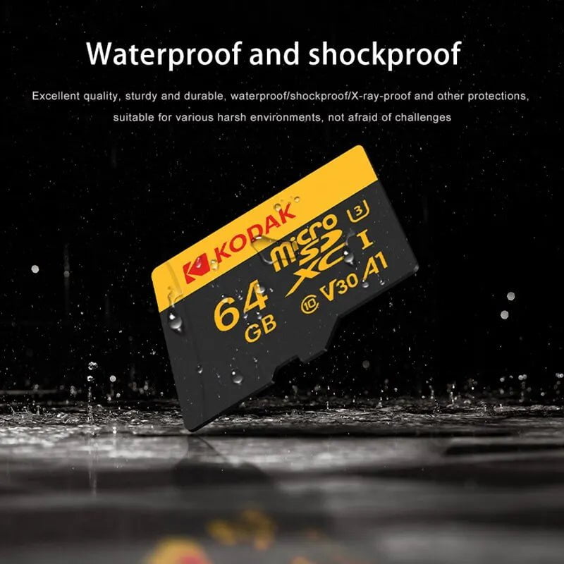 Storazone Kodak Micro SD Card Memory Card Class 10 32GB 64GB 128GB 256GB U3 4K High Speed Cartao De Memoria Flash Memory TF Mecard C10