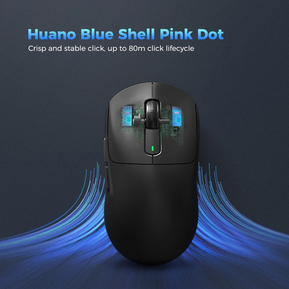 Storazone Kysona M600 PAW3395 Wireless Bluetooth Gaming Esports Mouse 55g 26000DPI 6 Buttons Optical PAM3395 Computer Mice For Laptop PC