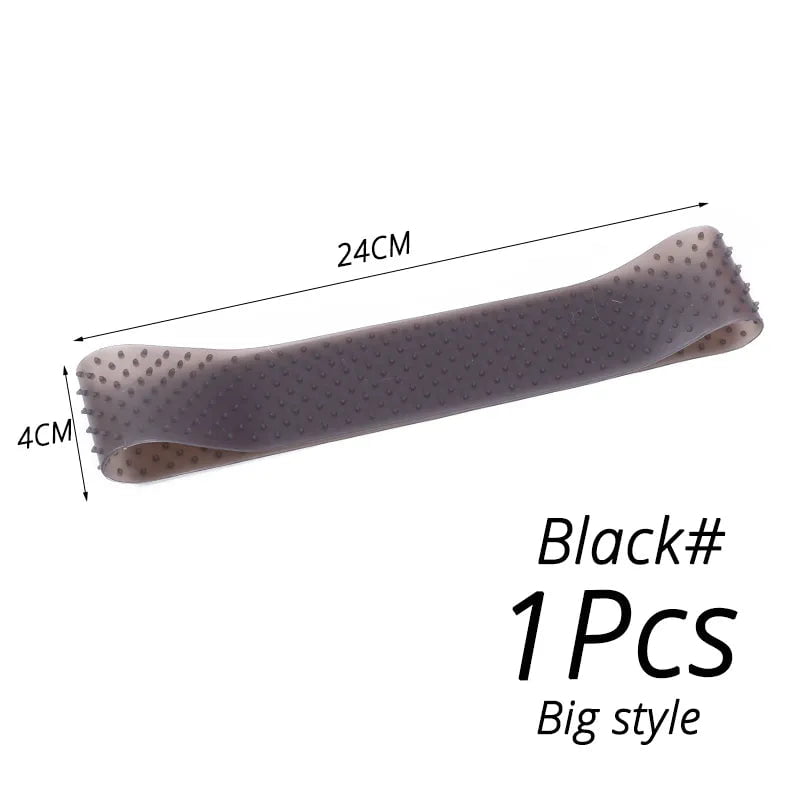 Storazone L black 1pcs Elastic Soft Silicon Wig Grip Top Silicone Wig Grip Band 4 Colors Small Size Headband Non Slip Wigs Hold Transparent Band