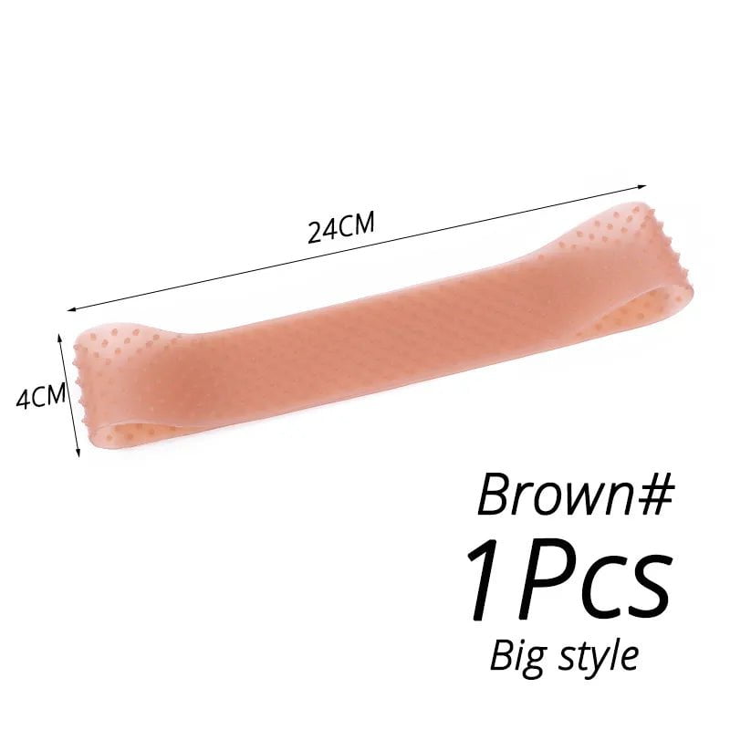 Storazone L brown 1pcs Elastic Soft Silicon Wig Grip Top Silicone Wig Grip Band 4 Colors Small Size Headband Non Slip Wigs Hold Transparent Band