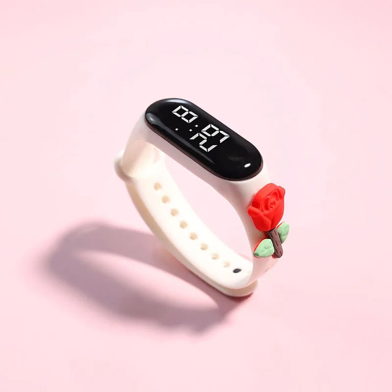Storazone L Kids Watch Watch Reloj Smart Watch LED Children Watches Bracelet Cartoon Digital Ladies Watch for Girls Waterproof Clock Gift