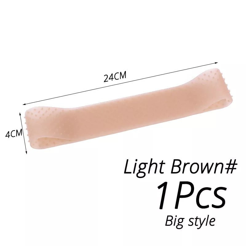 Storazone L light brown 1pcs Elastic Soft Silicon Wig Grip Top Silicone Wig Grip Band 4 Colors Small Size Headband Non Slip Wigs Hold Transparent Band