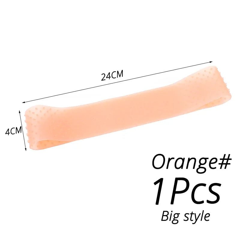 Storazone L orange 1pcs Elastic Soft Silicon Wig Grip Top Silicone Wig Grip Band 4 Colors Small Size Headband Non Slip Wigs Hold Transparent Band