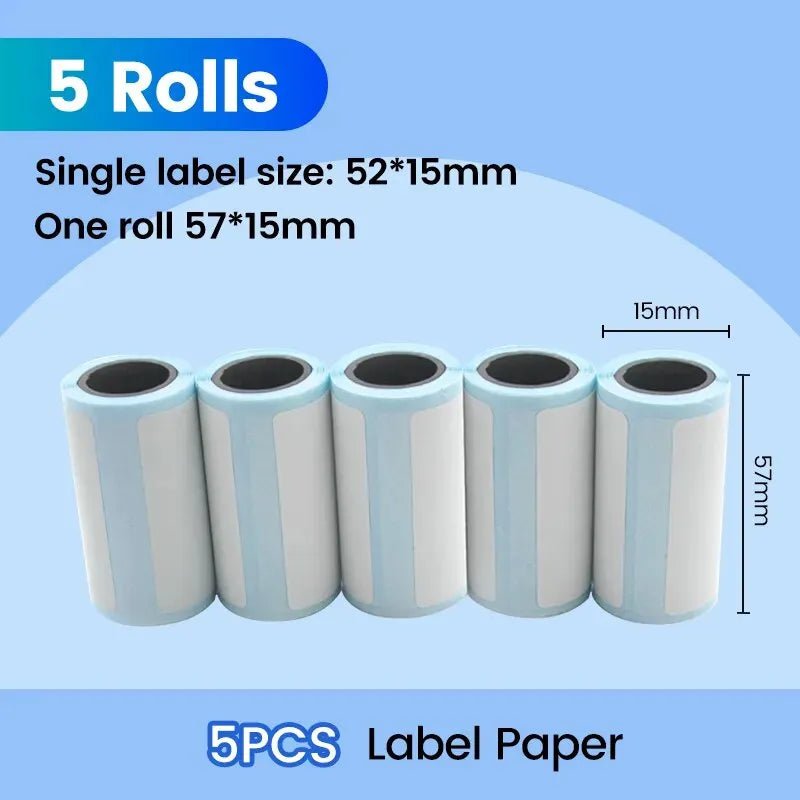 Storazone Label printing Olaf 57 * 25mm 3pcs High-definition Printing Paper White Children's Camera Printer Replacement Accessories Mini Error Printer