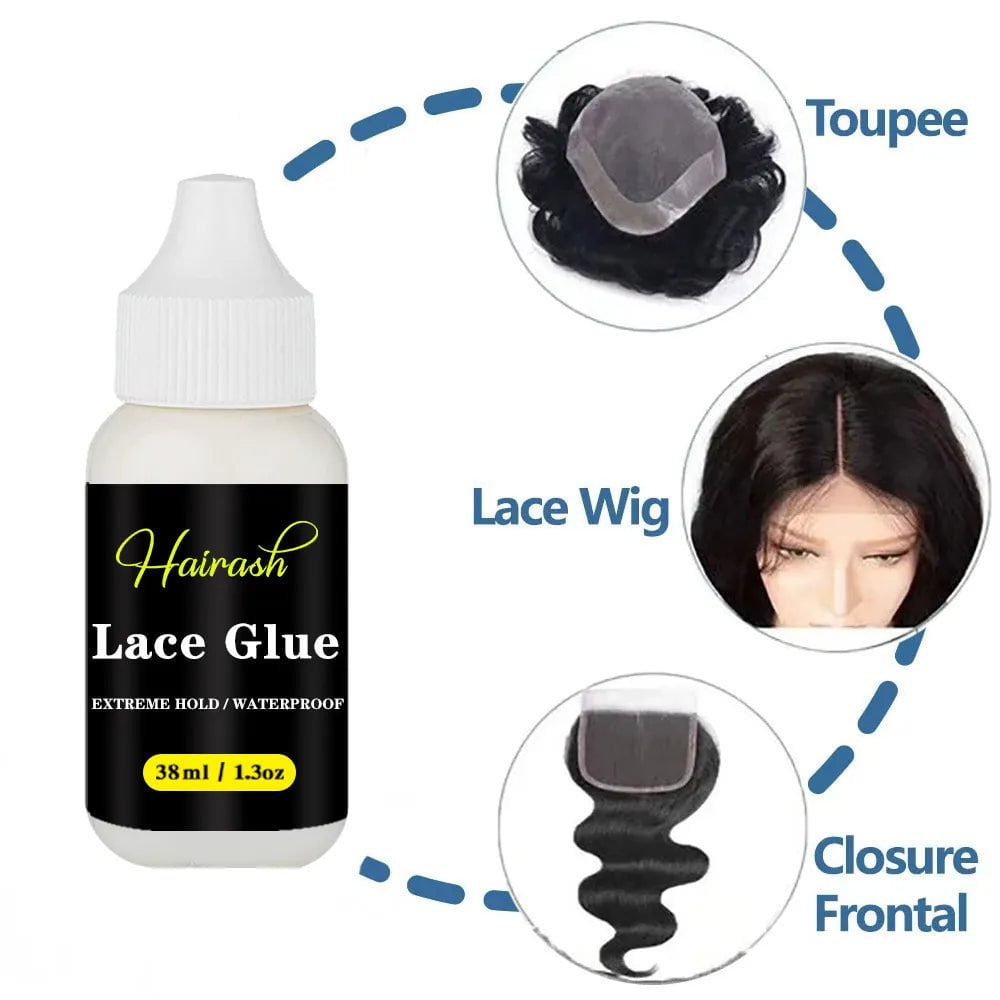 Storazone Lace Tint Mousse Waterproof Lace Wig Glue For Lace Front Wig Invisible Hair Glue+Wax Stick Edge Control + Glue Remover