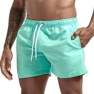 Storazone Lake Green / 4XL Swim Trunks Swim Shorts for Men Quick Dry Board Shorts Bathing Suit Breathable Drawstring With Pockets for Surfing Beach Summer