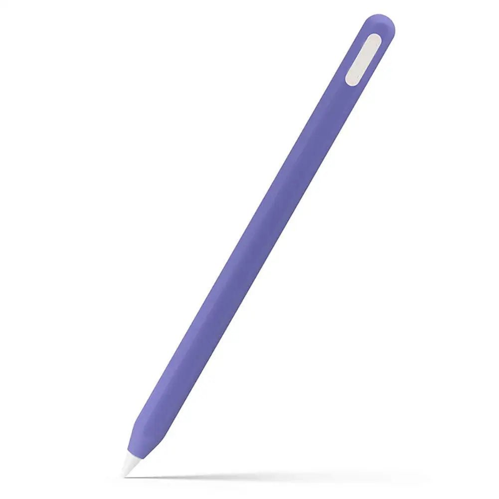 Storazone Lavender Gray For Apple Pencil 2 Silicone Case For Ipencil 2nd Generation Anti-lost Anti-scratch Protective Cover Sleeve Pencil Cap