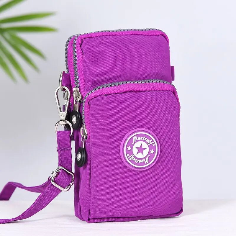 Storazone Lavender Mobile phone bag women's mobile phone bag packaging zipper printing small bag summer shoulder bag bag women's messenger bag