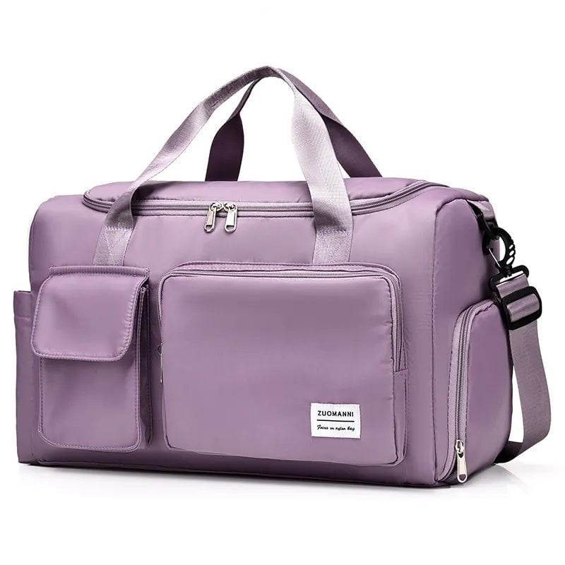 Storazone Lavender UNIXINU Carry On Travel Bag Large Capacity Weekender Overnight Duffle Bags with Shoe Compartment Sports Fitness Bags for Women