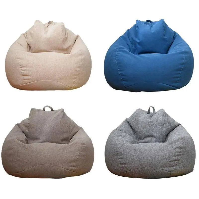 Storazone Lazy Sofas Cover Soft  Bean bag Covers for Kids Adults Bean Bag Chair Couch Cover for Lazy People Storage Bag Home Accessories