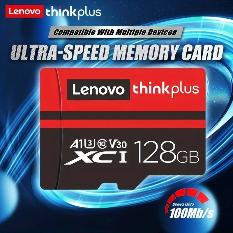 Storazone Lenovo ThinkPlus Mini SD Card Class 10 TF Flash Card 256GB 128GB 64GB 32GB Red & Black Memory Card For Mobile Phone PC Speaker H