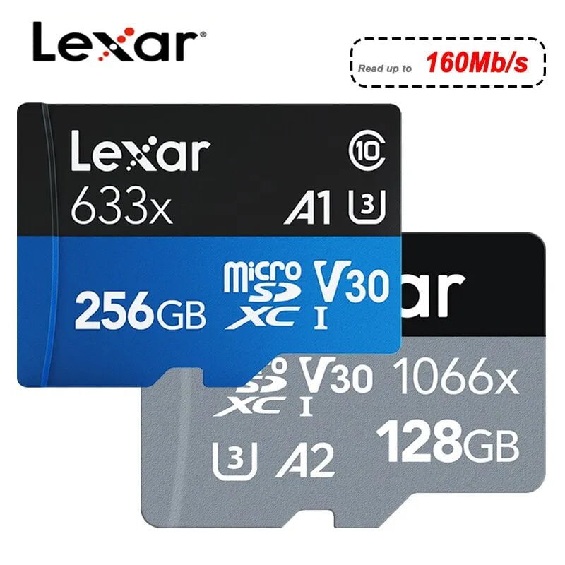Storazone Lexar Micro SD Card 128GB 32GB 64GB 256GB 512GB Micro SD Card SD/TF Flash Card C10U1 U3 4K V10 V30 Memory Card MicroSD for Phone