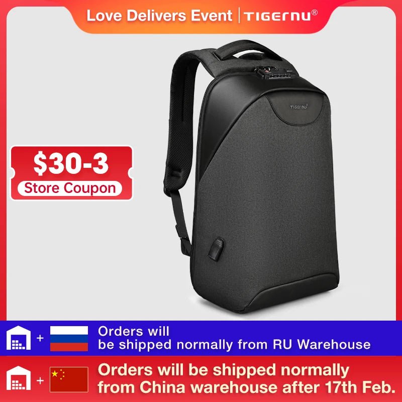 Storazone Lifetime Warranty Anti Theft Backpack For Men For Women No Key TSA Lock Backpack 15.6inch Laptop Backpack Schoolbag For Teenager