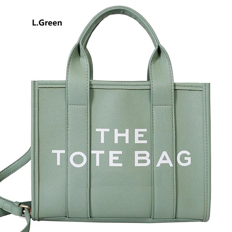 Storazone Light Green / (20cm<Max Length<30cm) The Tote Bag For Women, Trendy PU Leather Handbag, Top Handle Satchel Purse, Casual Crossbody Bag