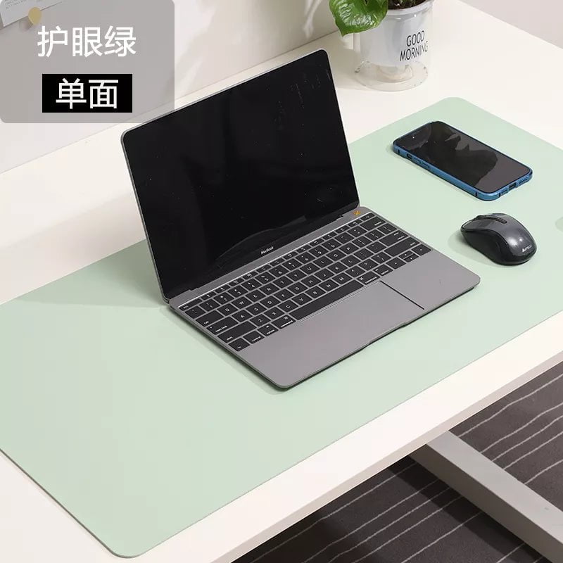 Storazone Light green / 60 X 30 CM white mousepad Portable Mouse pad large Gaming Waterproof Non-slip PU Leather Suede Desk Mat Computer Keyboard desk pad Mats