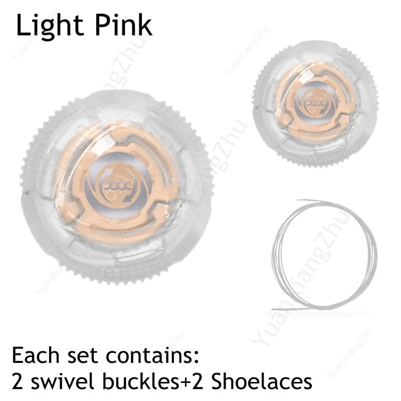 Storazone Light pink / CHINA New Automatic Laces Sneakers Swivel Buckle Shoelaces Without ties Adults Kids Lazy No Tie Shoe laces Shoe Accessories 1Pair