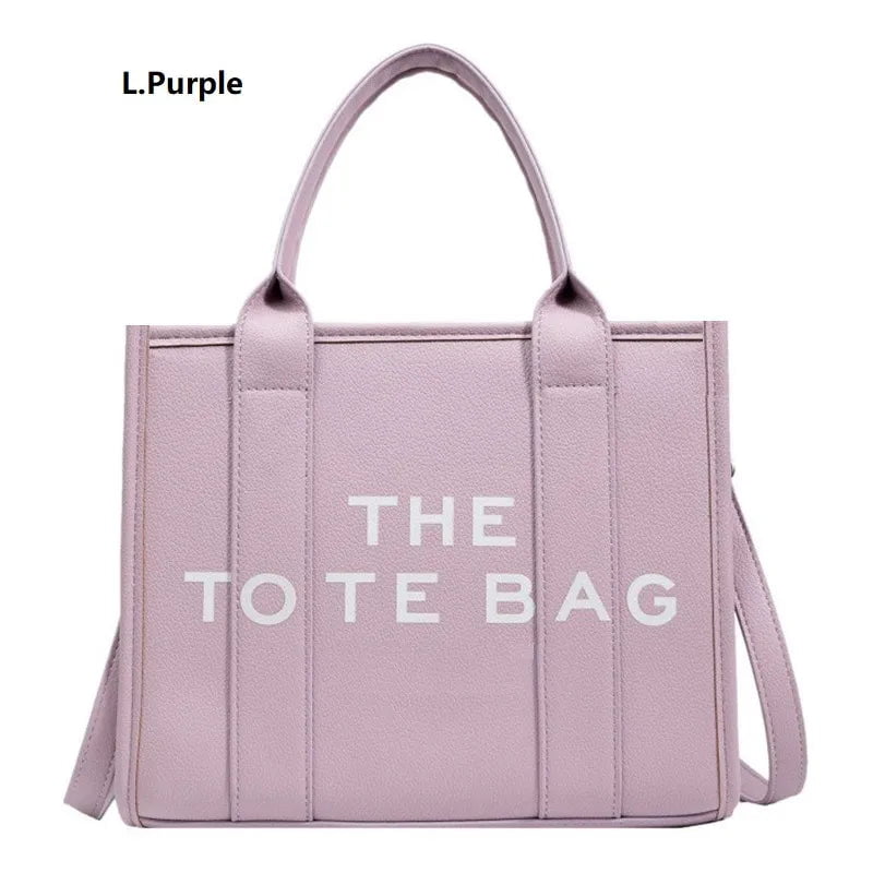 Storazone light purple / (20cm<Max Length<30cm) The Tote Bag For Women, Trendy PU Leather Handbag, Top Handle Satchel Purse, Casual Crossbody Bag