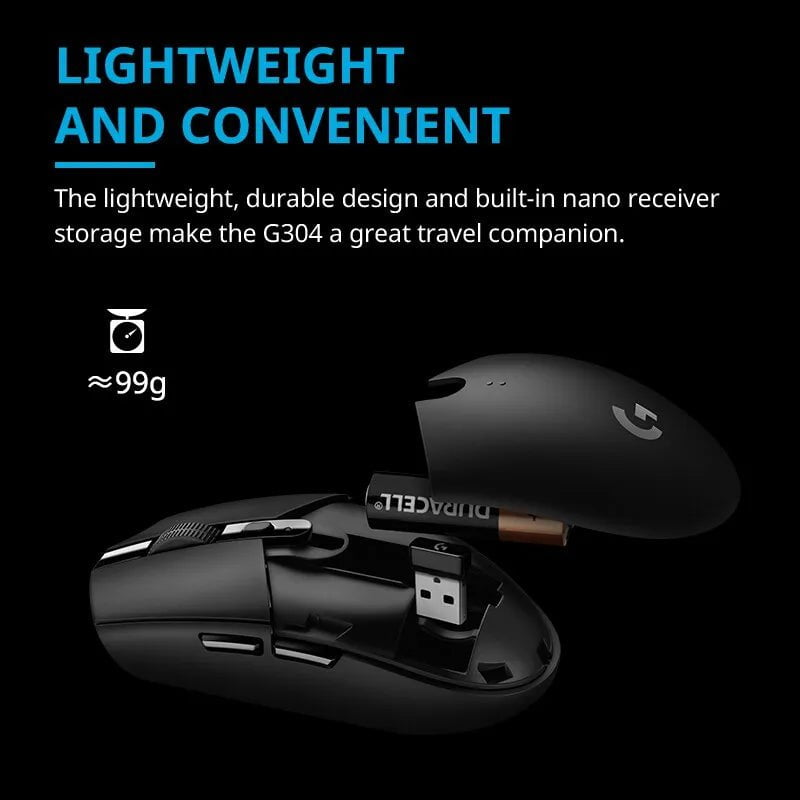 Storazone Logitech G304 Wireless Mouse Gaming Esports Peripheral Programmable Office Desktop Laptop Mouse LOL