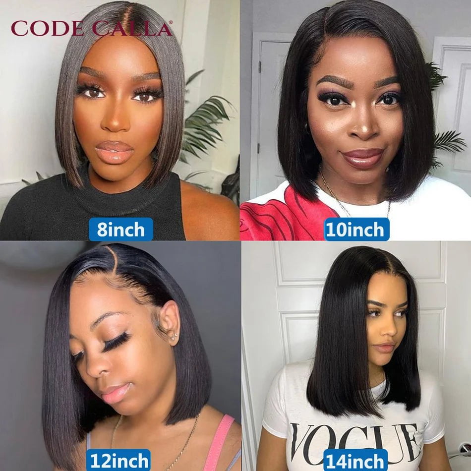 Storazone Lolita Bob Wig Lace Front Human Hair Wigs Brazilian Short Bob Wig PrePlucked Natural Color Best Human Hair T Part Lace Wigs 180%
