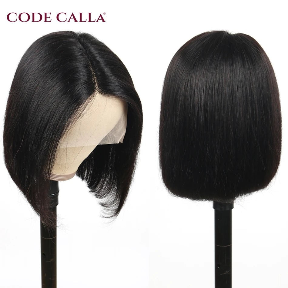 Storazone Lolita Bob Wig Lace Front Human Hair Wigs Brazilian Short Bob Wig PrePlucked Natural Color Best Human Hair T Part Lace Wigs 180%