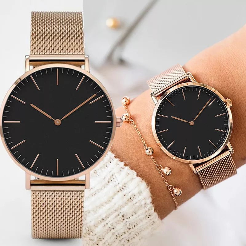 Storazone Luxury Rose Gold Watch Women Bracelet Watches Top Brand Ladies Casual Quartz Watch Steel Women's Wristwatch Montre Femme Relogio