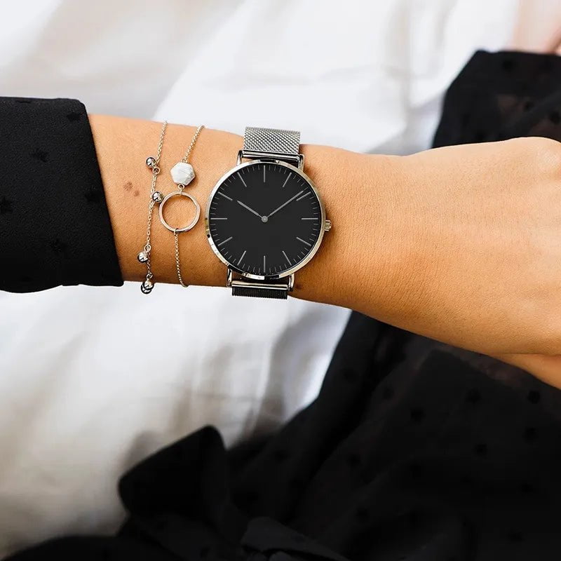 Storazone Luxury Rose Gold Watch Women Bracelet Watches Top Brand Ladies Casual Quartz Watch Steel Women's Wristwatch Montre Femme Relogio