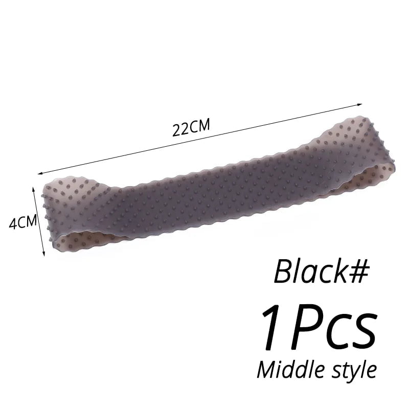 Storazone M black 1pcs Elastic Soft Silicon Wig Grip Top Silicone Wig Grip Band 4 Colors Small Size Headband Non Slip Wigs Hold Transparent Band