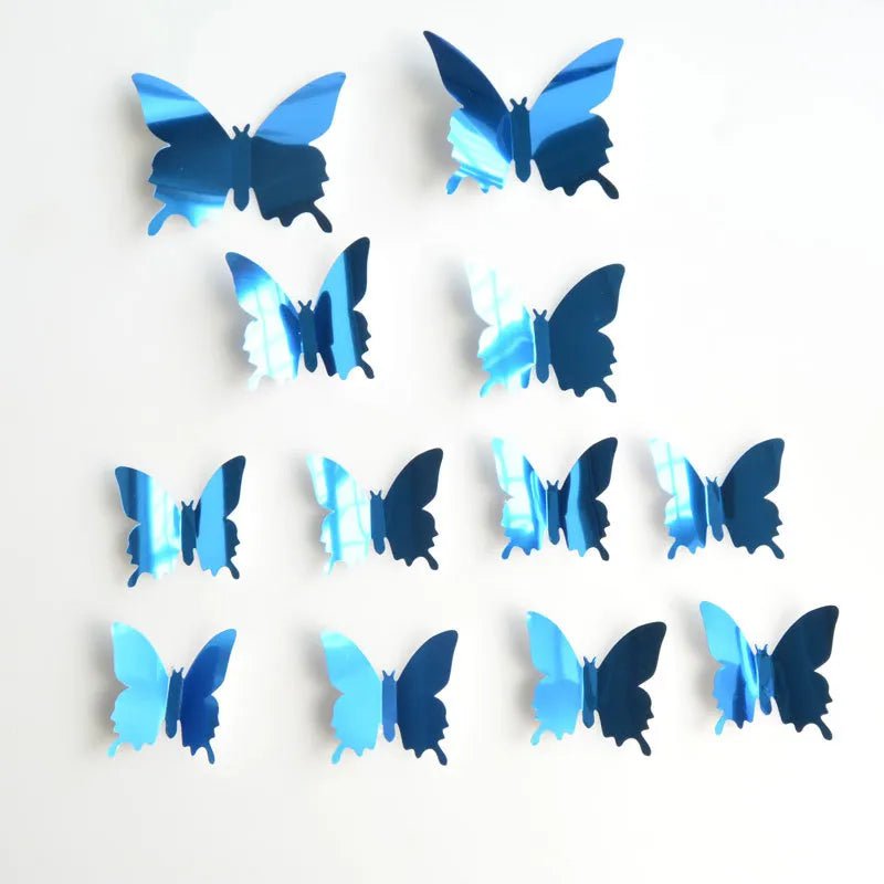 Storazone M Creative Butterfly Refrigerator Sticker Home Decoration Kitchen Mural DIY Wall Stickers Party Sticker Kids Room Wallpaper