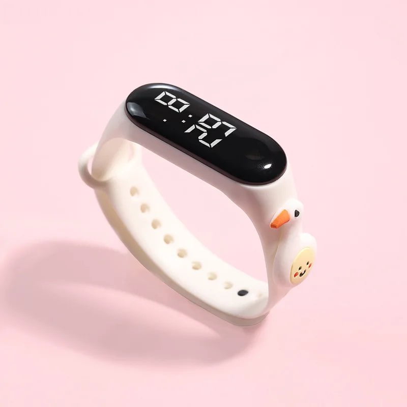 Storazone M Kids Watch Watch Reloj Smart Watch LED Children Watches Bracelet Cartoon Digital Ladies Watch for Girls Waterproof Clock Gift