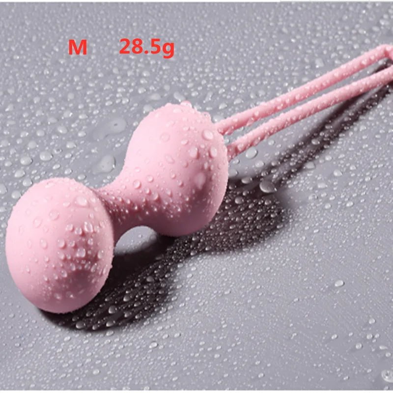 Storazone M Medical Silicone Kegel Balls Exercise Tightening Device Balls Safe Ben Wa Ball for Women Vaginal massager Adult toy No Vibrator