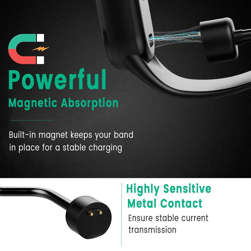 Storazone Magnetic Chargers for Xiaomi Mi Band 7 6 5, USB Charging Cable for MiBand 4 3 2 Pure Copper Core Power Cord Smartband Charger