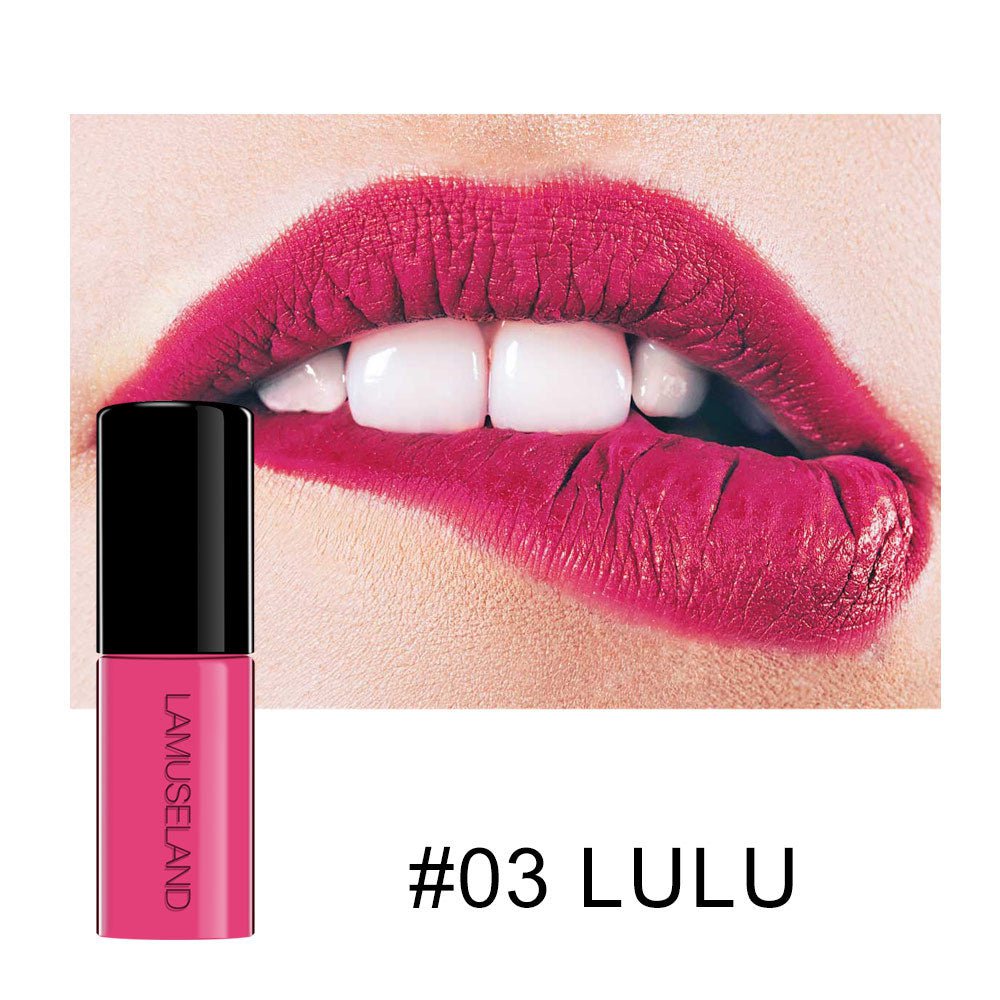 STORAZONE Makeup 03 LULU / 3.5g 12 color durable waterproof non stick cup lip color Matte Lip Glaze lipstick sample