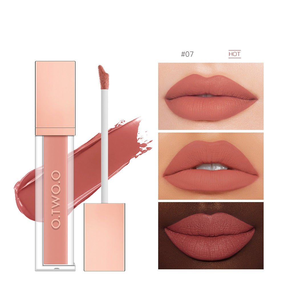 STORAZONE Makeup 07color Non-stick Cup Non-fading Velvet Matte Lip Gloss