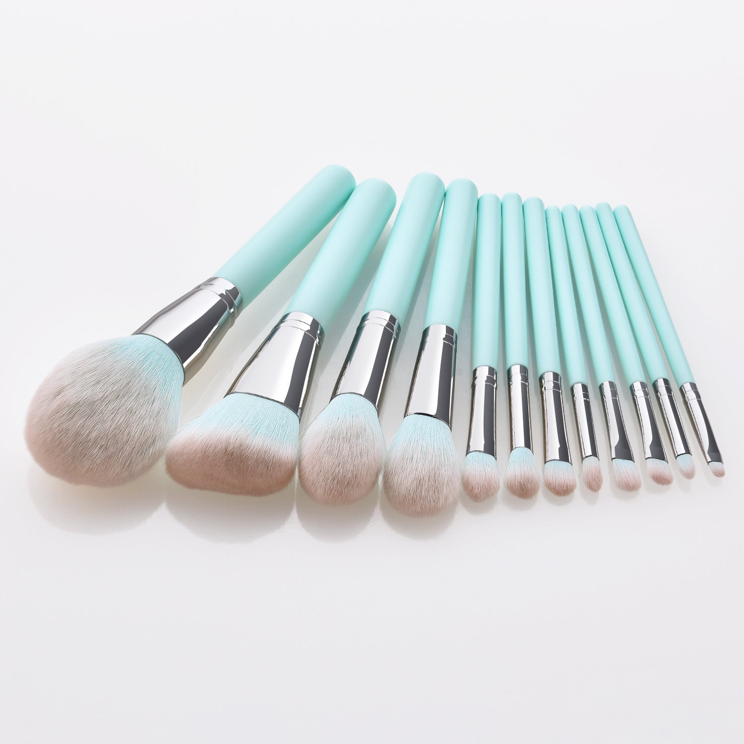 STORAZONE Makeup 12 light blue makeup brushes