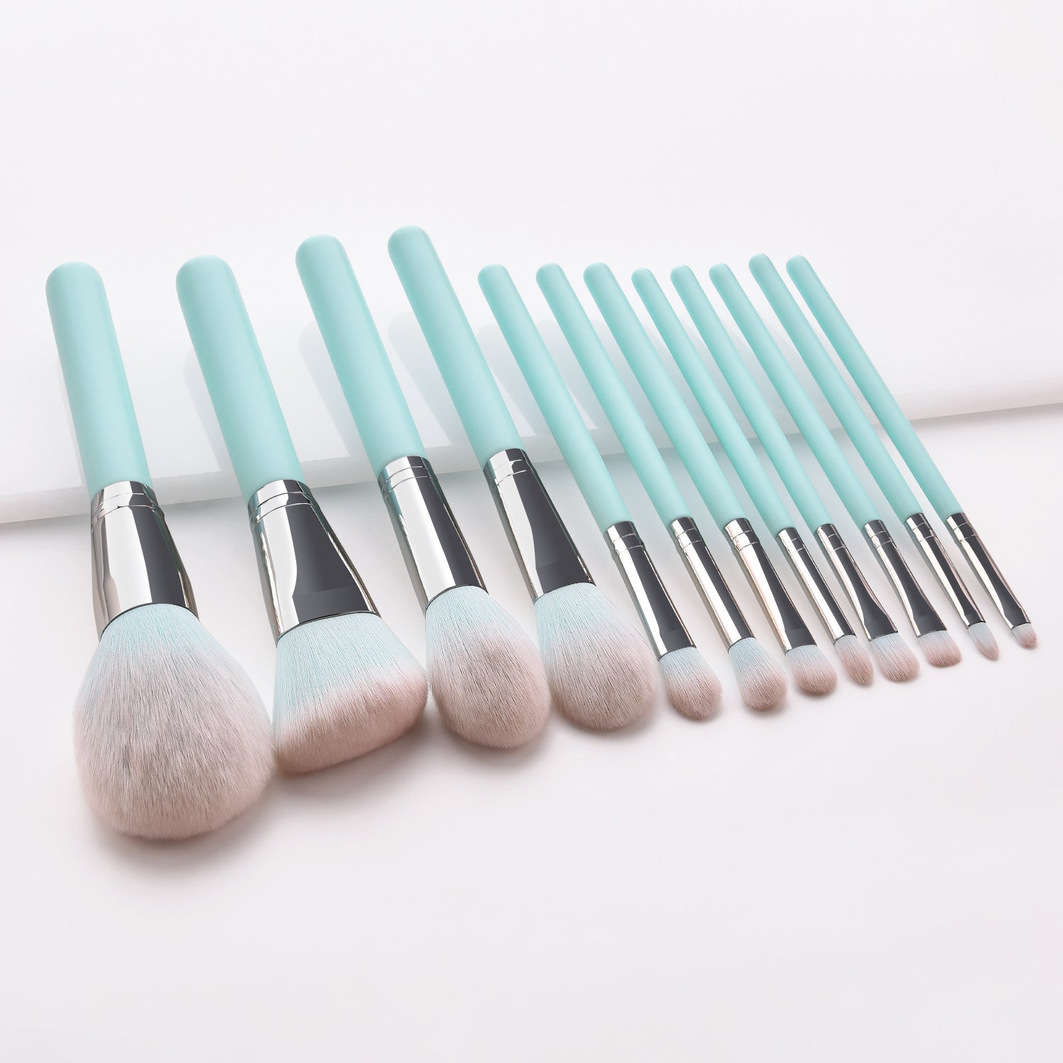 STORAZONE Makeup 12 light blue makeup brushes